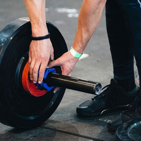 Gym fitness accessories magnetic open face barbell collar clip clamps1 Pair - Picture 6 of 12